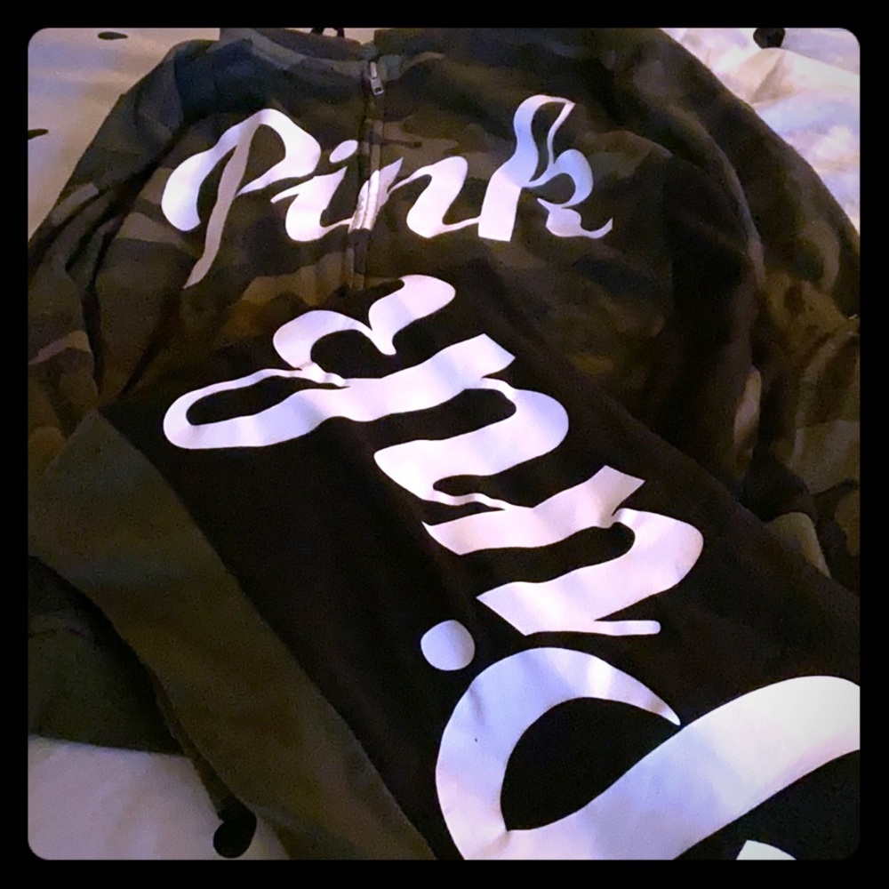 Pink hoodie and boyfriend pant set L